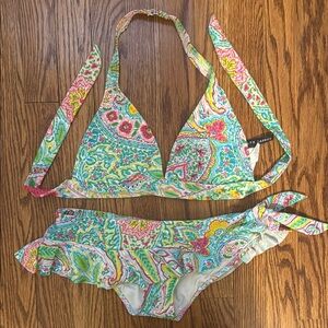 Colorful Paisley Bikini Set